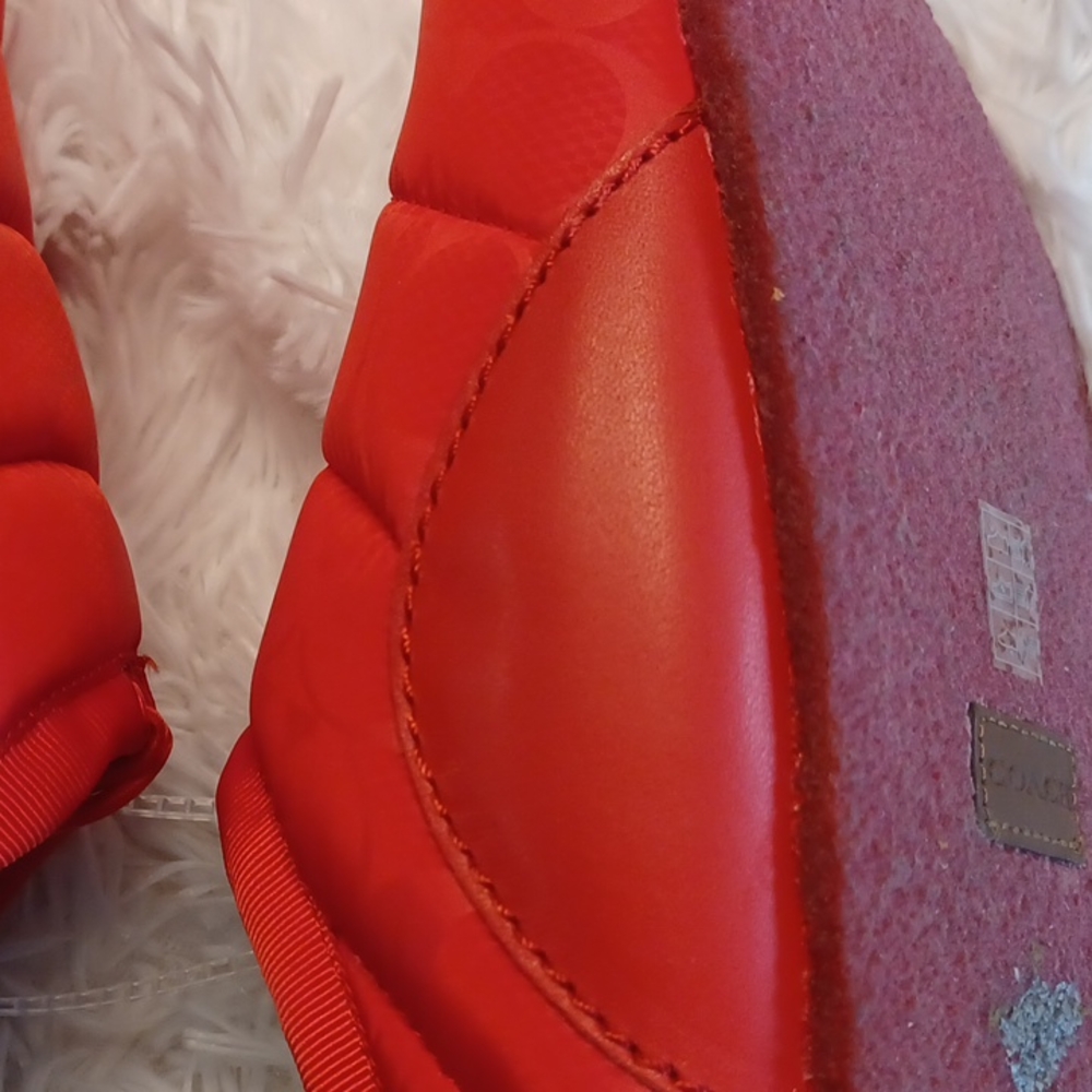 COACH Rachelle Monogram Quilted Nylon Slippers Women's Sizes New - Picture 13 of 15